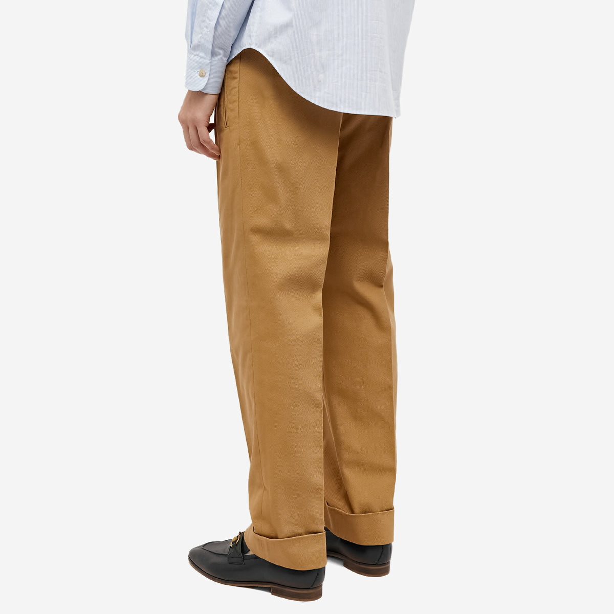 Gucci Men's Pleat Trouser in Bisque Gucci