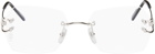 Cartier Silver Rimless Glasses