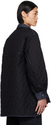 JieDa Navy & Black Quilted Jacket
