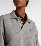 Polo Ralph Lauren Logo cotton-blend fleece polo sweatshirt