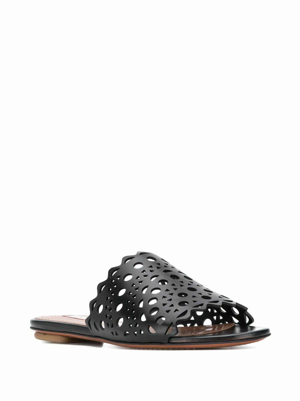 ALAÏA - Vienne Leather Flat Mules