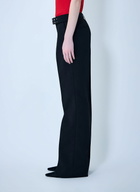 GANNI Bonded Crepe Belted Pants