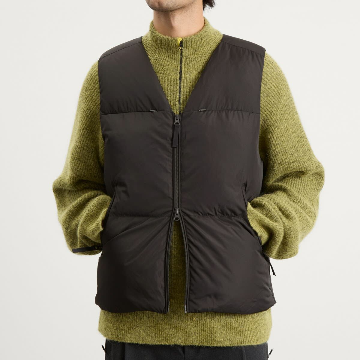 Hiking Patrol Men's Element Down Vest in Charcoal Black