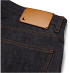 VALENTINO - Tapered Selvedge Denim Jeans - Blue