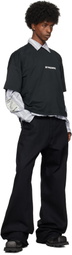 B1ARCHIVE Black Printed-Logo T-shirt