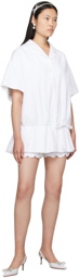 Shushu/Tong White Ruffle Shorts