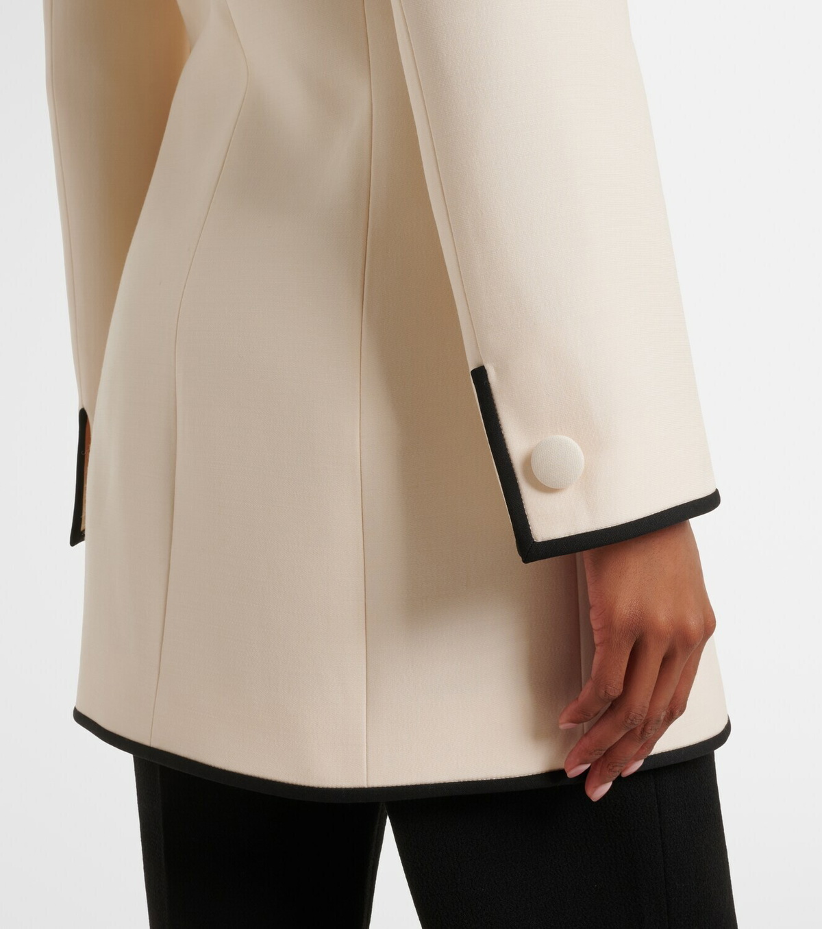 Valentino Crepe Couture scalloped jacket
