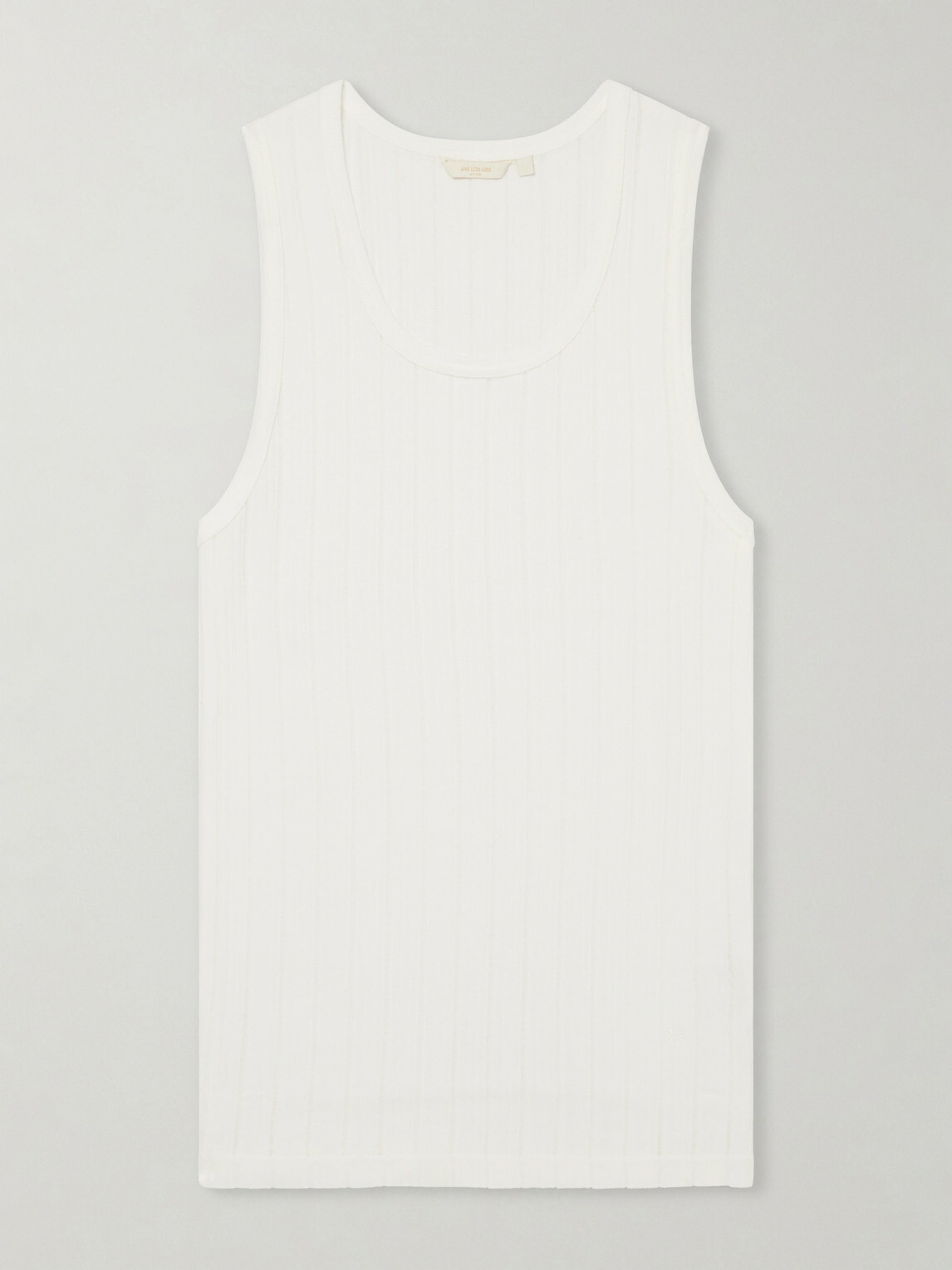 Aimé Leon Dore - Pointelle-Knit Cotton and Linen-Blend Tank Top - White