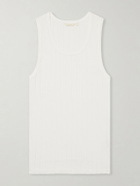 Aimé Leon Dore - Pointelle-Knit Cotton and Linen-Blend Tank Top - White