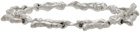 Faris SSENSE Exclusive Silver Lava Link Bracelet