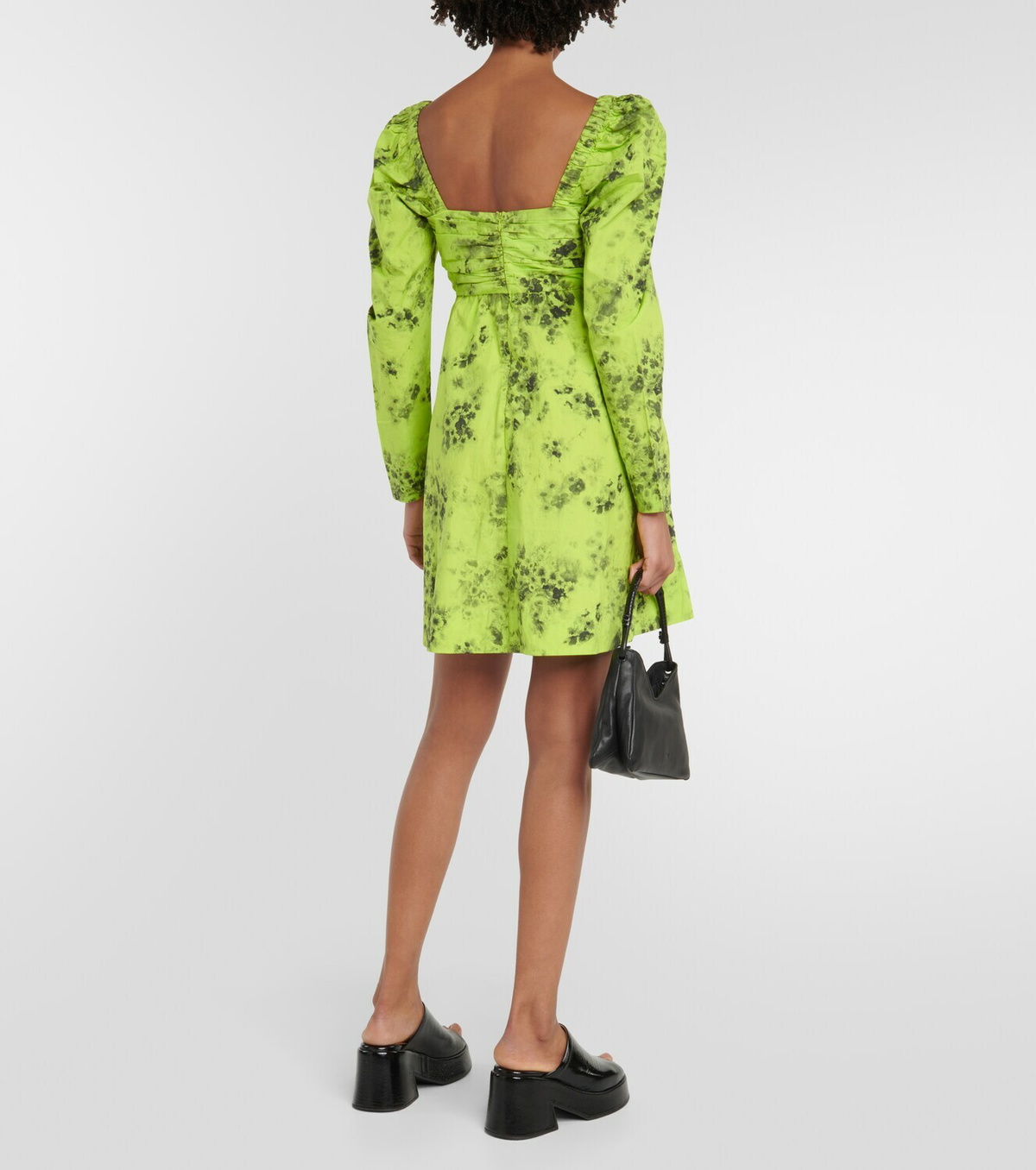 Ganni Printed cotton minidress GANNI