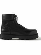 Givenchy - Show Logo-Debossed Leather Ankle Boots - Black