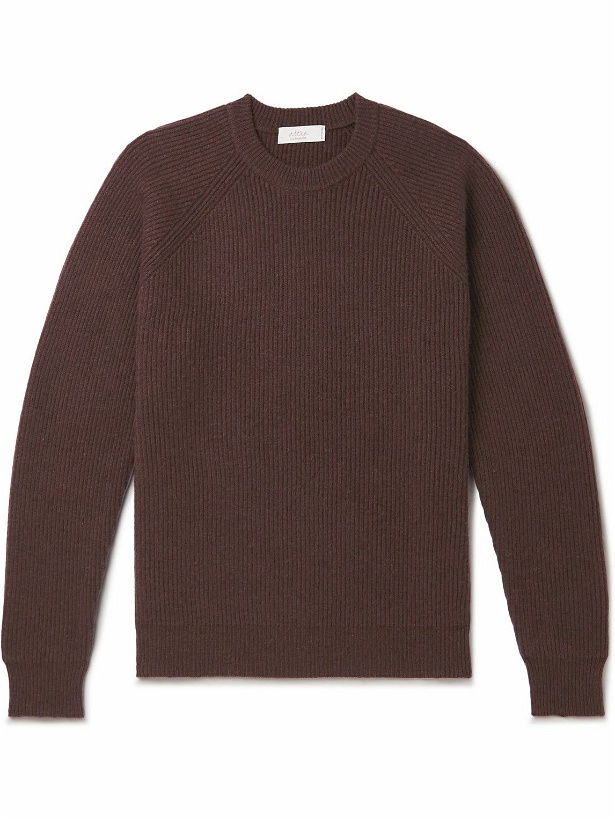 Photo: Altea - Ribbed Cashmere Sweater - Brown