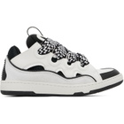 Lanvin White & Black Curb Sneakers