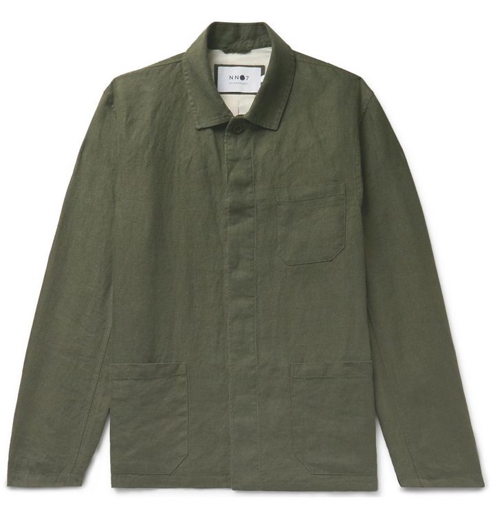 Photo: NN07 - Oscar Linen Jacket - Green