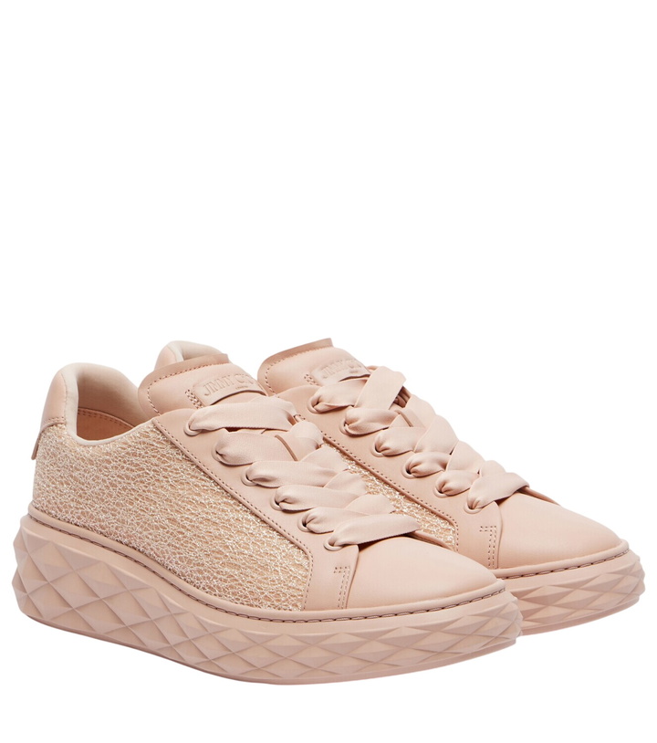 Photo: Jimmy Choo Diamond Light Maxi glitter leather sneakers