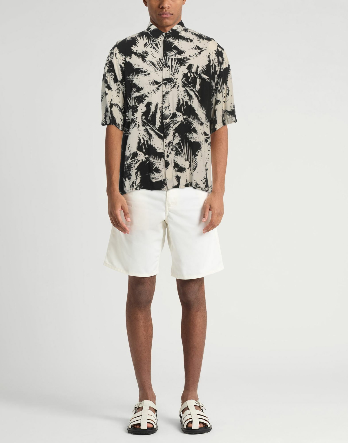 Laneus Mens Shirt in Black