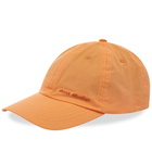 Acne Studios Men's Carliy Washed Logo Cap in Melon Orange