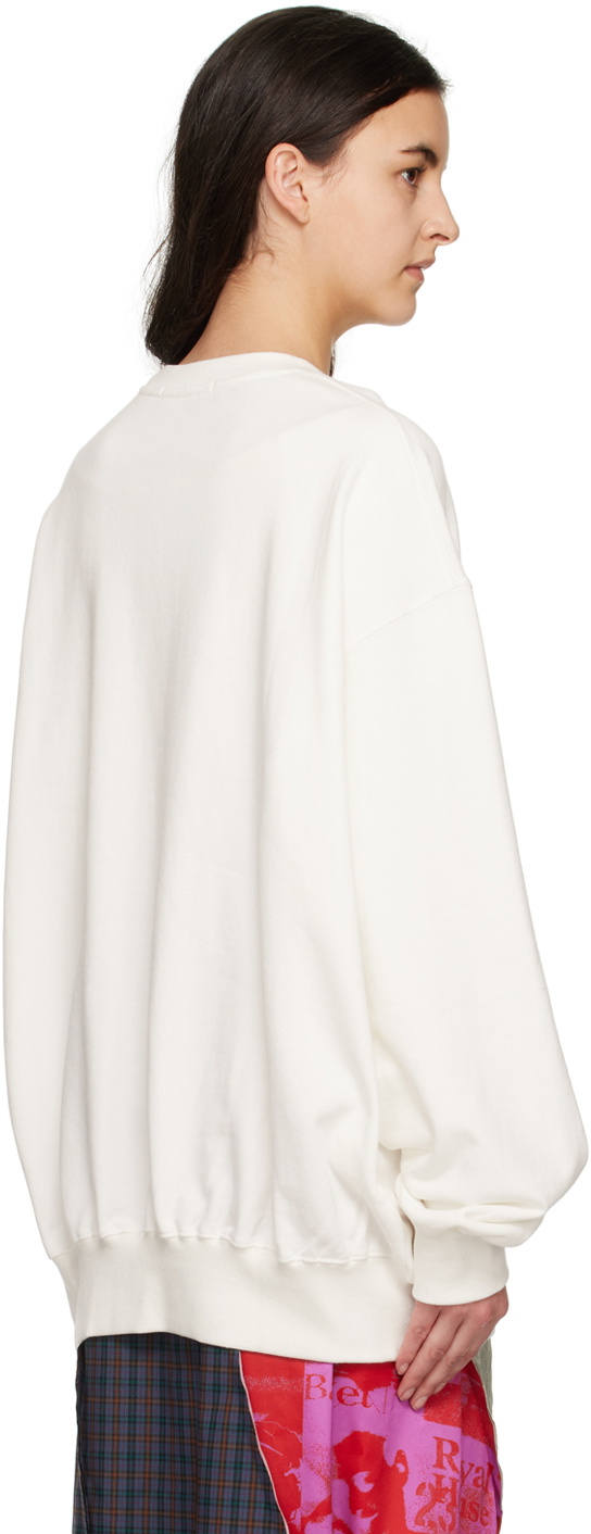 OPEN YY White Royal Letter Sweatshirt