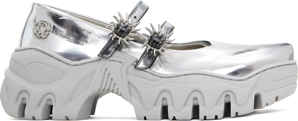 Rombaut SSENSE Exclusive Silver MJ Ballerina Flats