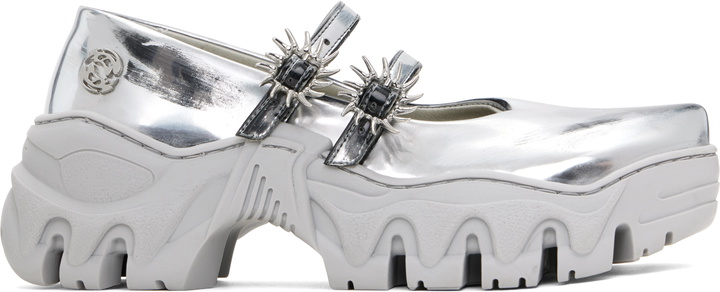 Photo: Rombaut SSENSE Exclusive Silver MJ Ballerina Flats