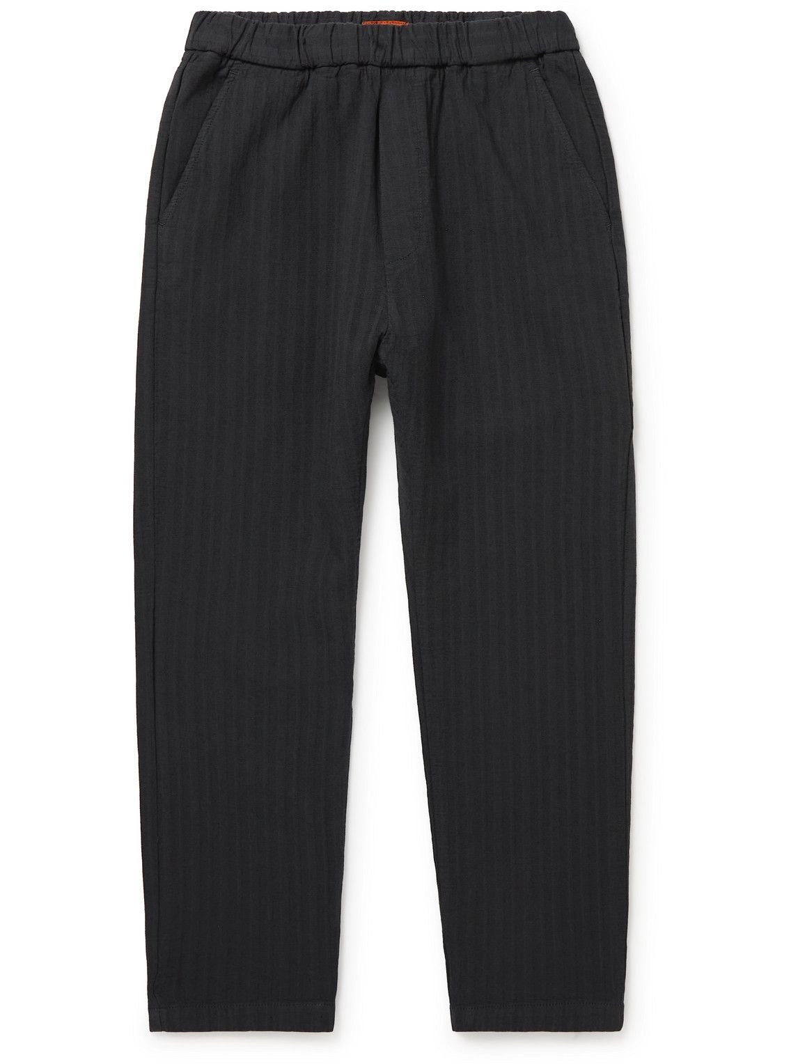 Barena - Arenga Striped Herringbone Cotton-Blend Trousers - Gray Barena