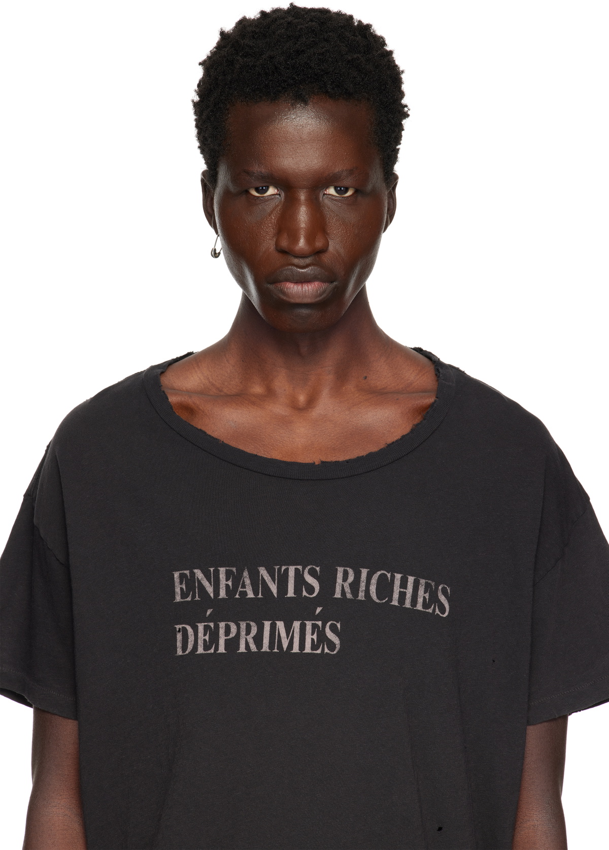 Enfants Riches Déprimés Silver Large Safety Pin Single Earring