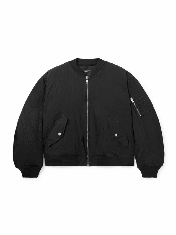 Photo: Enfants Riches Déprimés - Padded Printed Crinkled-Shell Bomber Jacket - Black