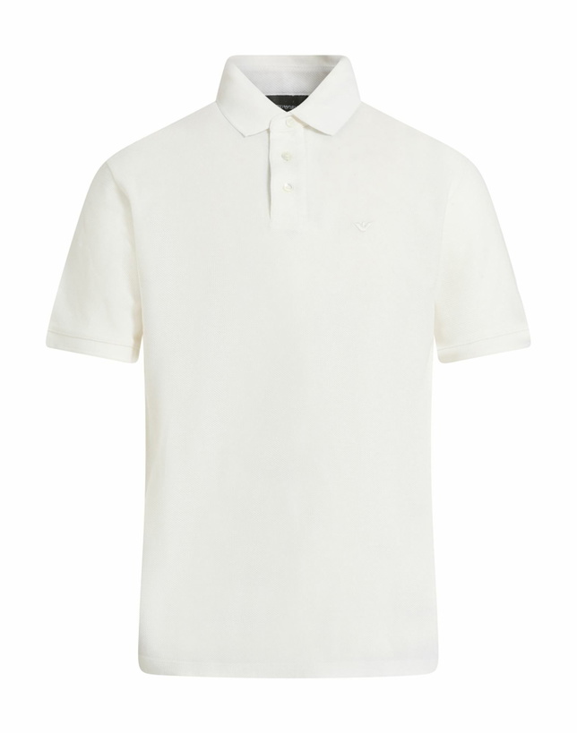 Photo: Emporio Armani Mens Polo shirt in Ivory