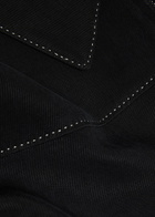Second Layer Herman Contrast-stitch Twill Jacket Black
