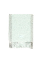 Diesel Wool-blend scarf with contrast stripes - Scarf Mens in Green