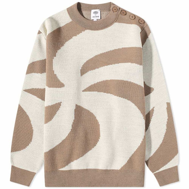 Photo: Soulland x Armor-Lux Button Crew Knit in Beige