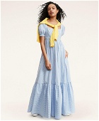 Brooks Brothers Women's Stretch Cotton Seersucker Regency Dress | Blue/White