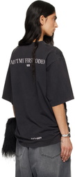 LU'U DAN Gray 'Year of the Horse' Oversized Concert T-shirt