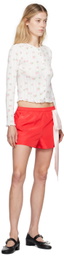 Sandy Liang Red Ambleside Shorts