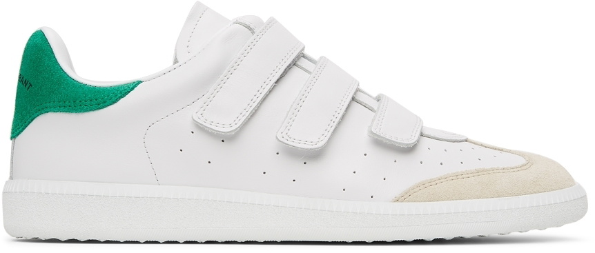 Isabel Marant White Green Leather Beth Sneakers Isabel Marant