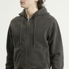 Entire Studios Men's Slim Zip Up Hoodie in Washed Black