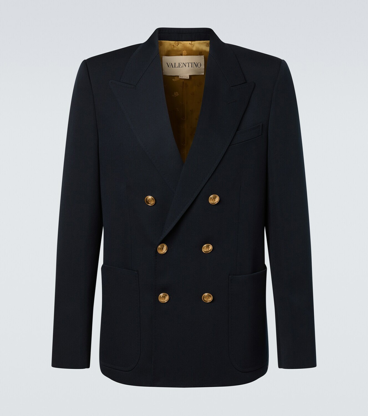 Valentino Double-breasted virgin wool blazer Valentino