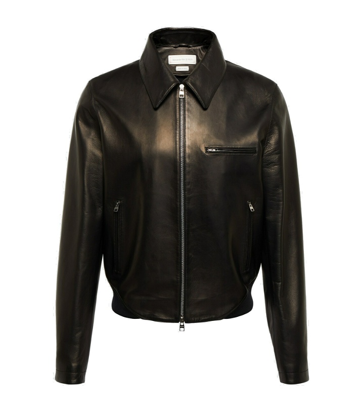 Photo: Alexander McQueen - Leather blouson jacket