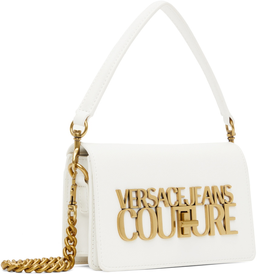 Versace Jeans Couture White & Gold Watercolor Couture Hoodie