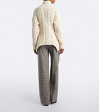 Stella McCartney Checked wool wide-leg pants