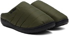 SUBU Khaki Quilted Permanent Slippers
