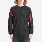 Adidas Men's x Clot Raglan Long Sleeve T-Shirt in Black
