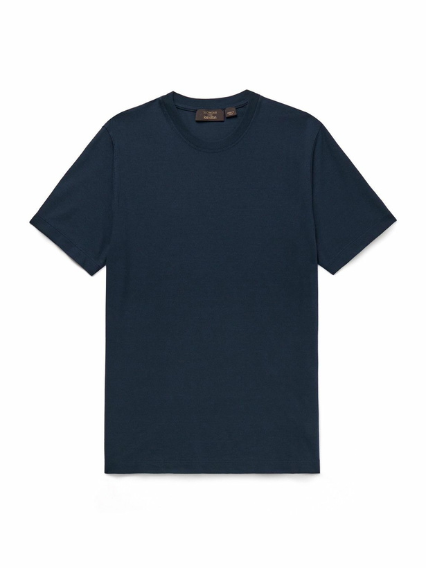 Photo: Incotex - Zanone Slim-Fit IceCotton T-Shirt - Blue