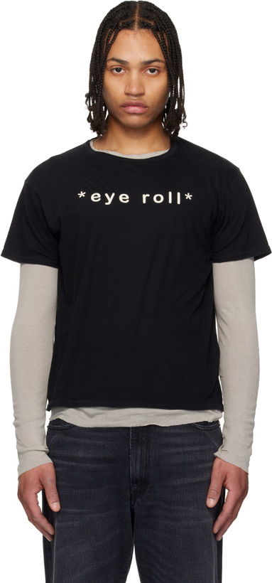 Photo: R13 Black 'Eye Roll' Boy T-shirt
