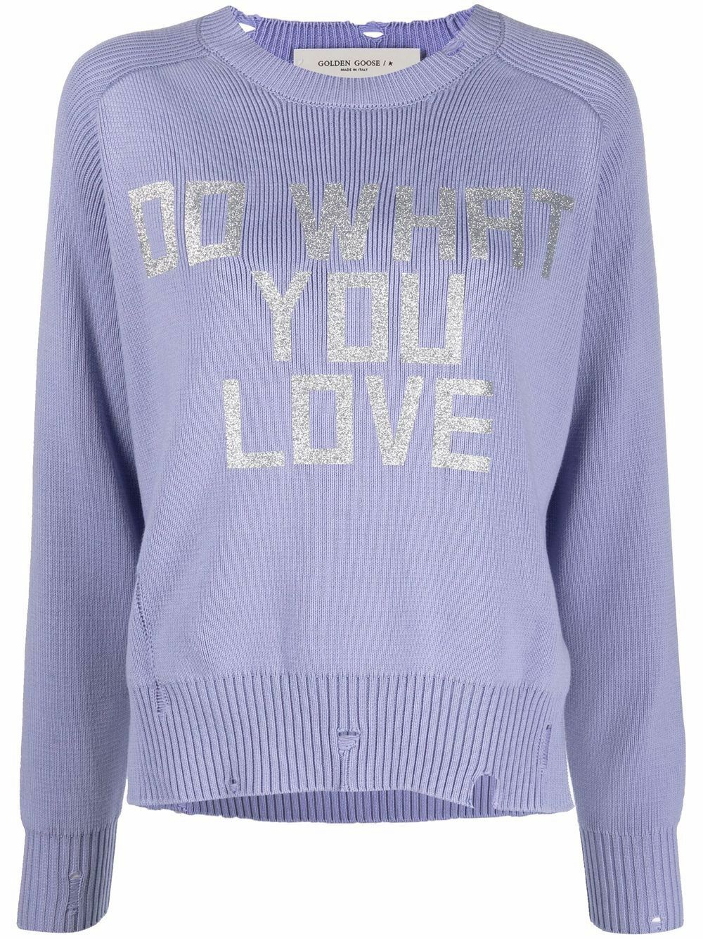 スウェット・トレーナー Golden  Deluxe Brand Cotton Sweatshirt With Logo Print Golden Goose Deluxe Brand Oversized Cotton Sweatshirt With