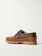 VINNY's - Aztec Leather Boat Shoes - Brown