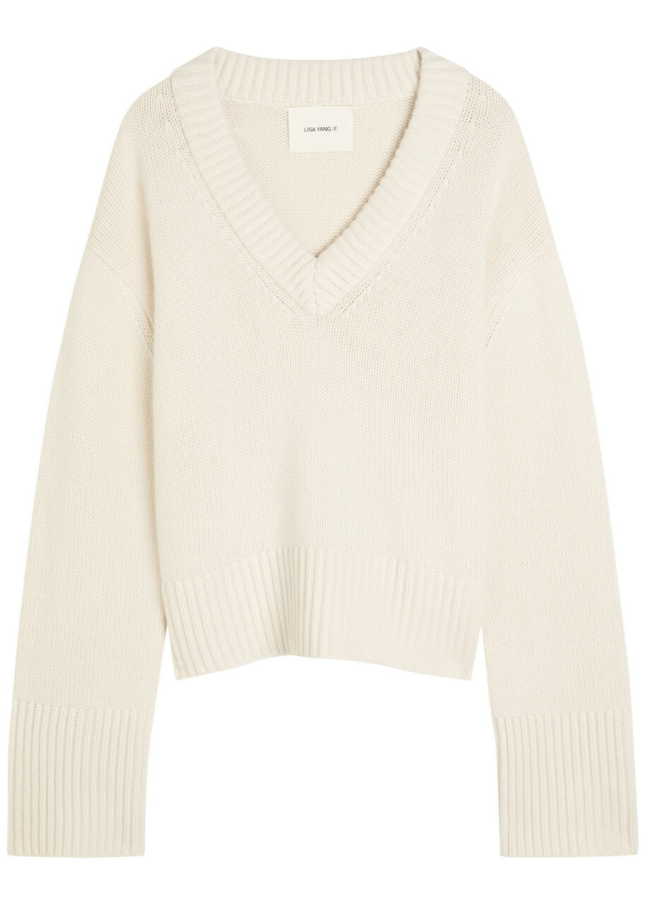 Lisa Yang Aletta Knitted Cashmere Jumper Cream