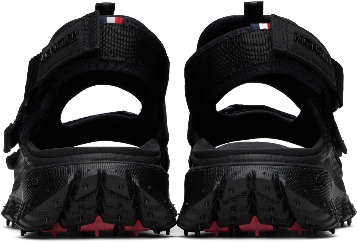 Moncler Black Trailgrip Vela Water-Repellent Sandals Moncler