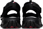 Moncler Black Trailgrip Vela Water-Repellent Sandals